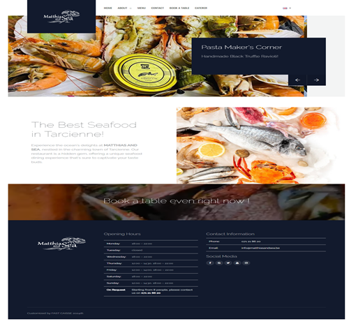 Matthias and Sea – Seafood